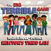 Newton’s Third Law BIG TERRIBLE GAME - No Prep Physics Science Review Activity