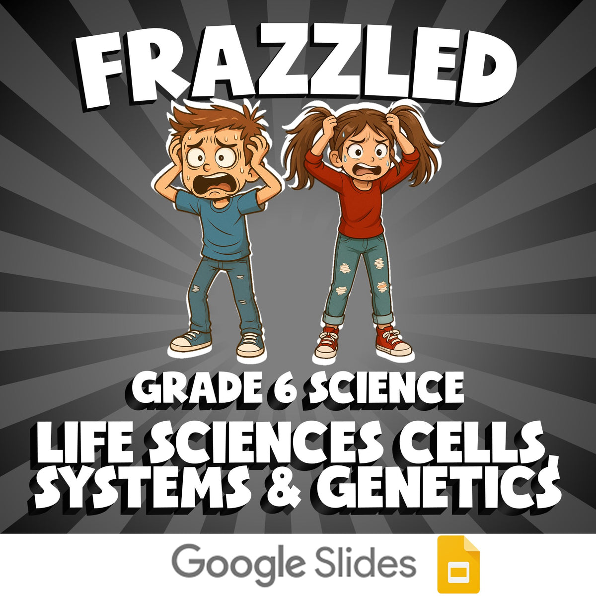 Life Sciences Cells, Systems & Genetics FRAZZLED Science Game - No Prep Grade 6