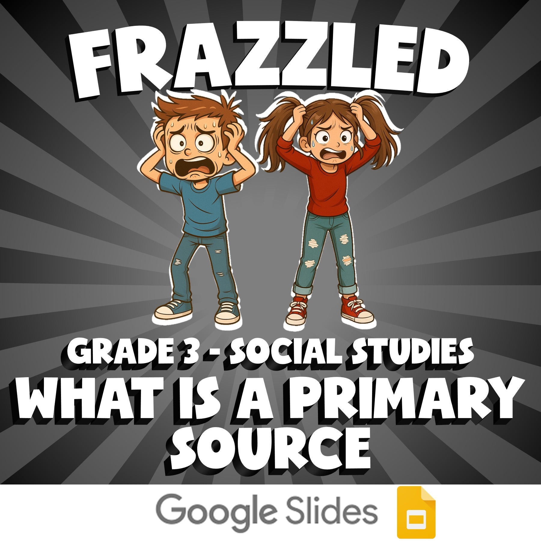 What Is a Primary Source FRAZZLED Socials Game - No Prep Grade 3 Review Activity