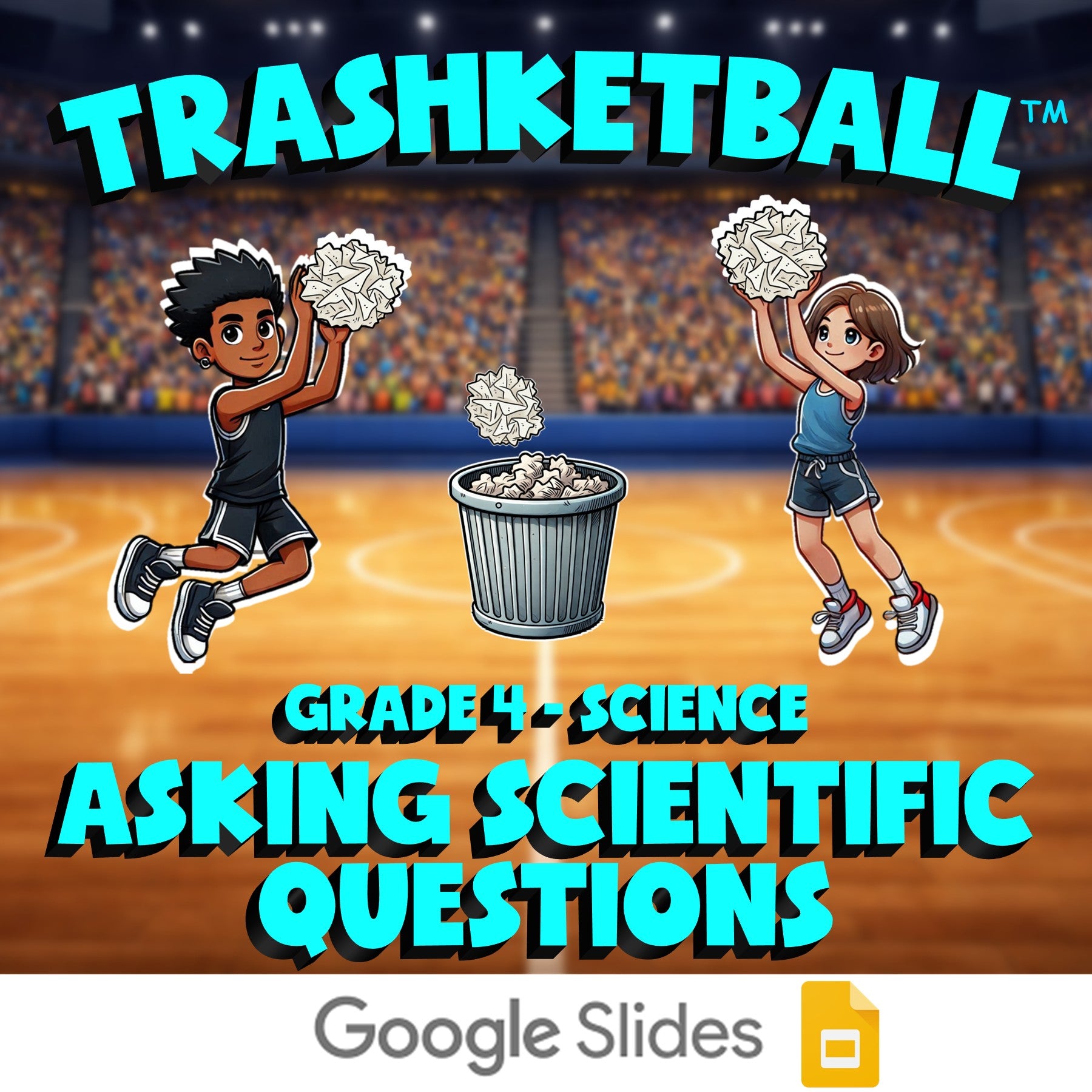 Asking Scientific Questions TRASHKETBALL Science Game - No Prep Grade 4 Review