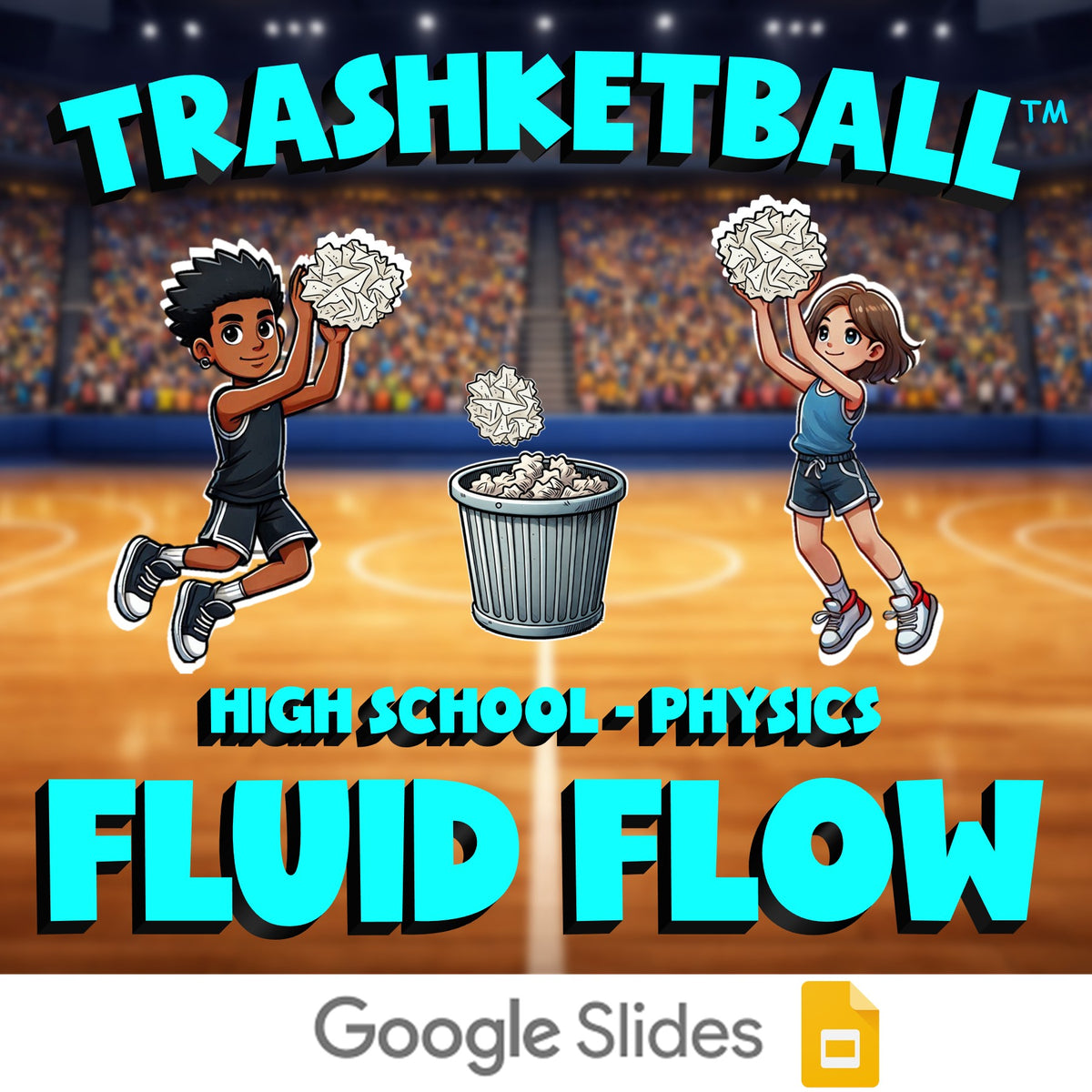 Fluid Flow TRASHKETBALL Science Game - No Prep Physics Review Activity