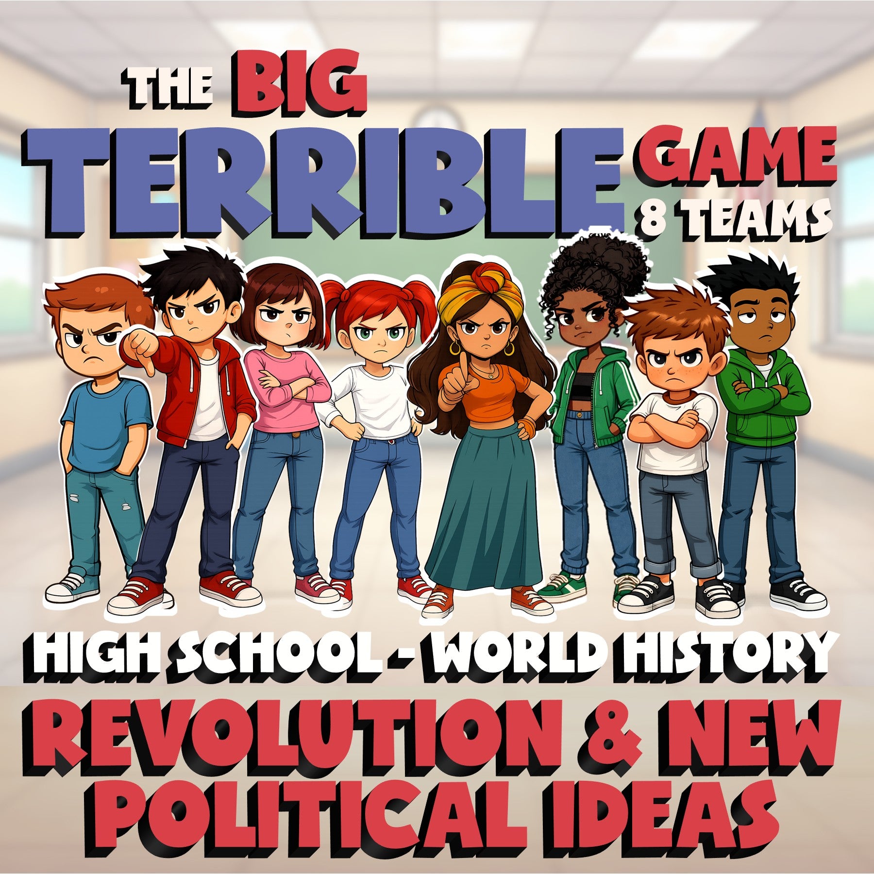 Revolution & New Political Ideas BIG TERRIBLE GAME - World History Review