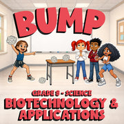 Biotechnology & Applications BUMP Science Game - No Prep Grade 8 Review Activity