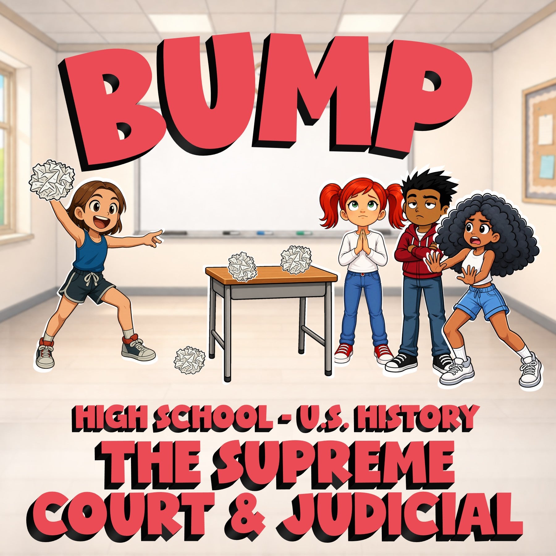The Supreme Court & Judicial BUMP U.S. History Game - No Prep Review Activity