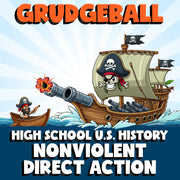 Nonviolent Direct Action GRUDGEBALL U.S. History Game - No Prep Review Activity