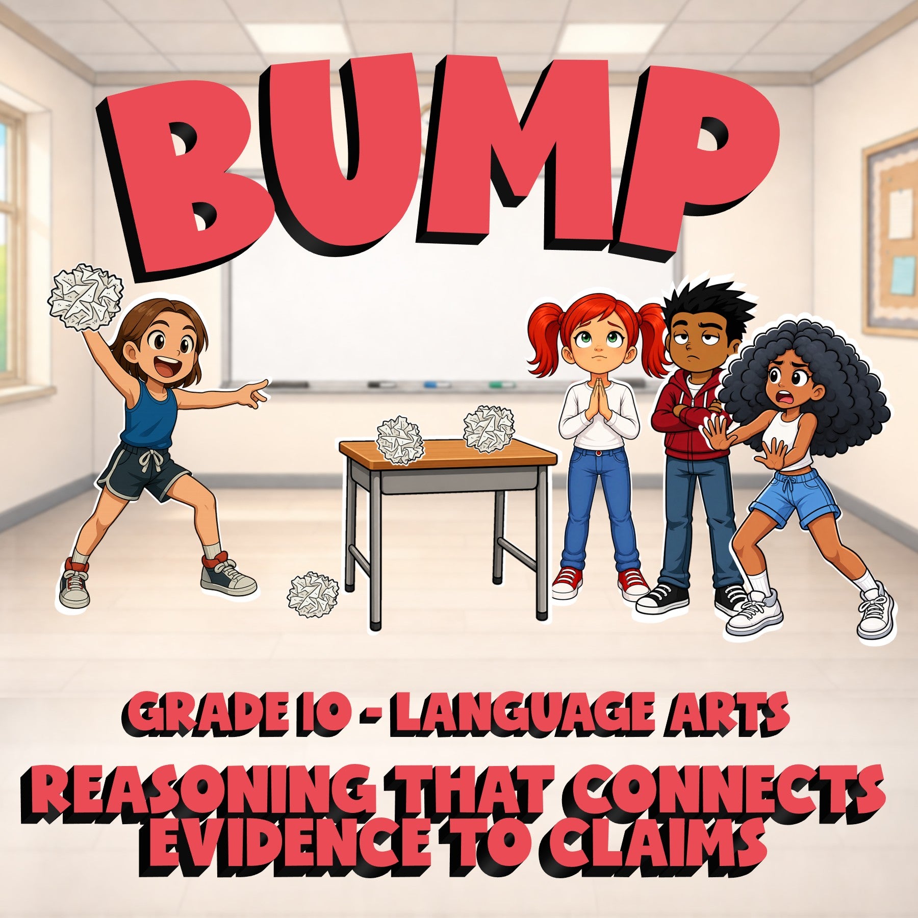 Reasoning That Connects Evidence to Claims BUMP ELA Game - No Prep Grade 10
