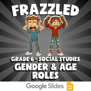 Gender & Age Roles FRAZZLED Socials Game - No Prep Grade 6 Review Activity