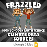Climate Data Sources FRAZZLED Game - No Prep Earth Science Review Activity