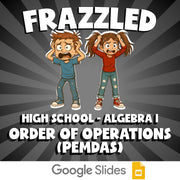 Order of Operations (PEMDAS) FRAZZLED Math Game - No Prep Algebra 1 Review