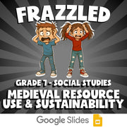 Medieval Resource Use & Sustainability FRAZZLED Socials Game - No Prep Grade 7