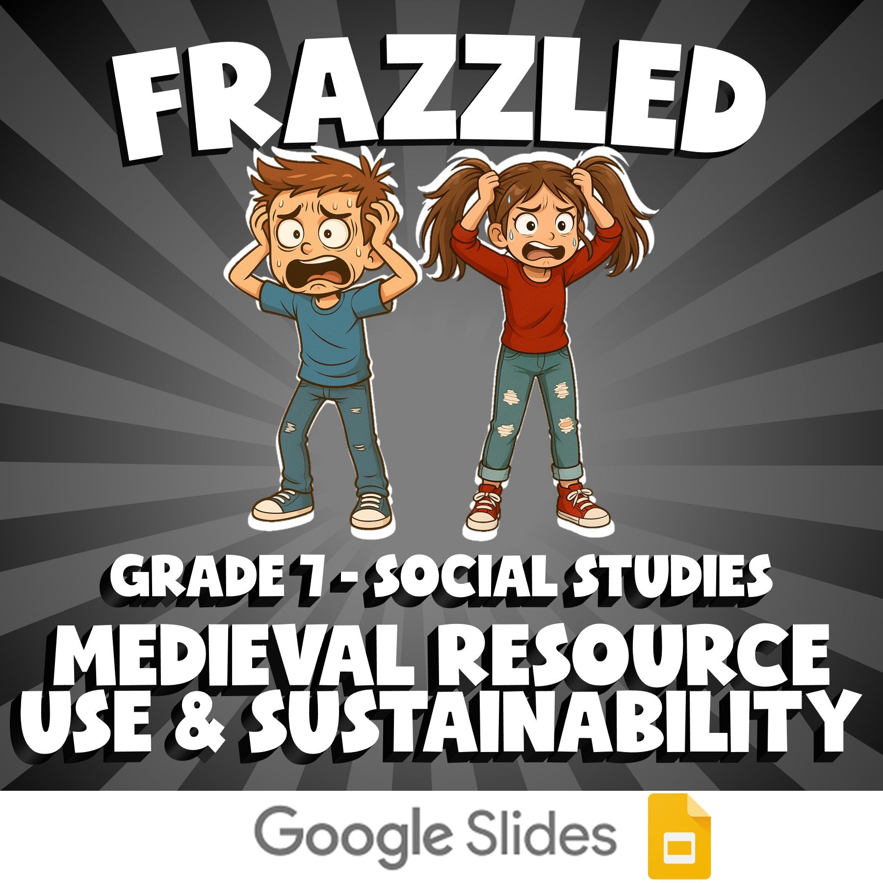 Medieval Resource Use & Sustainability FRAZZLED Socials Game - No Prep Grade 7