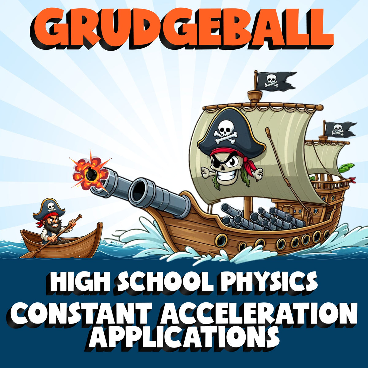 Constant Acceleration Applications GRUDGEBALL Science Game - No Prep Physics