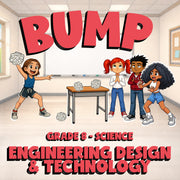Engineering Design & Technology BUMP Science Game - No Prep Grade 8 Review