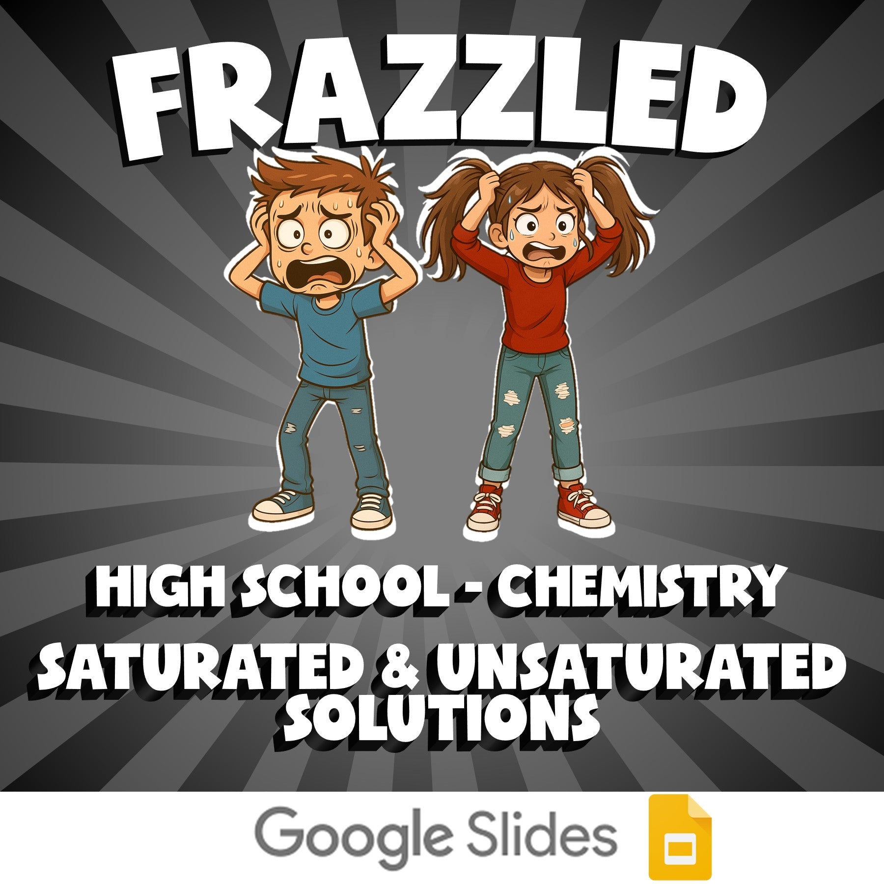 Saturated & Unsaturated Solutions FRAZZLED Science Game - No Prep Chemistry