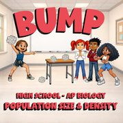 Population Size & Density BUMP Science Game - No Prep AP Biology Review Activity