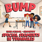 Special Segments in Triangles BUMP Math Game - No Prep Geometry Review Activity