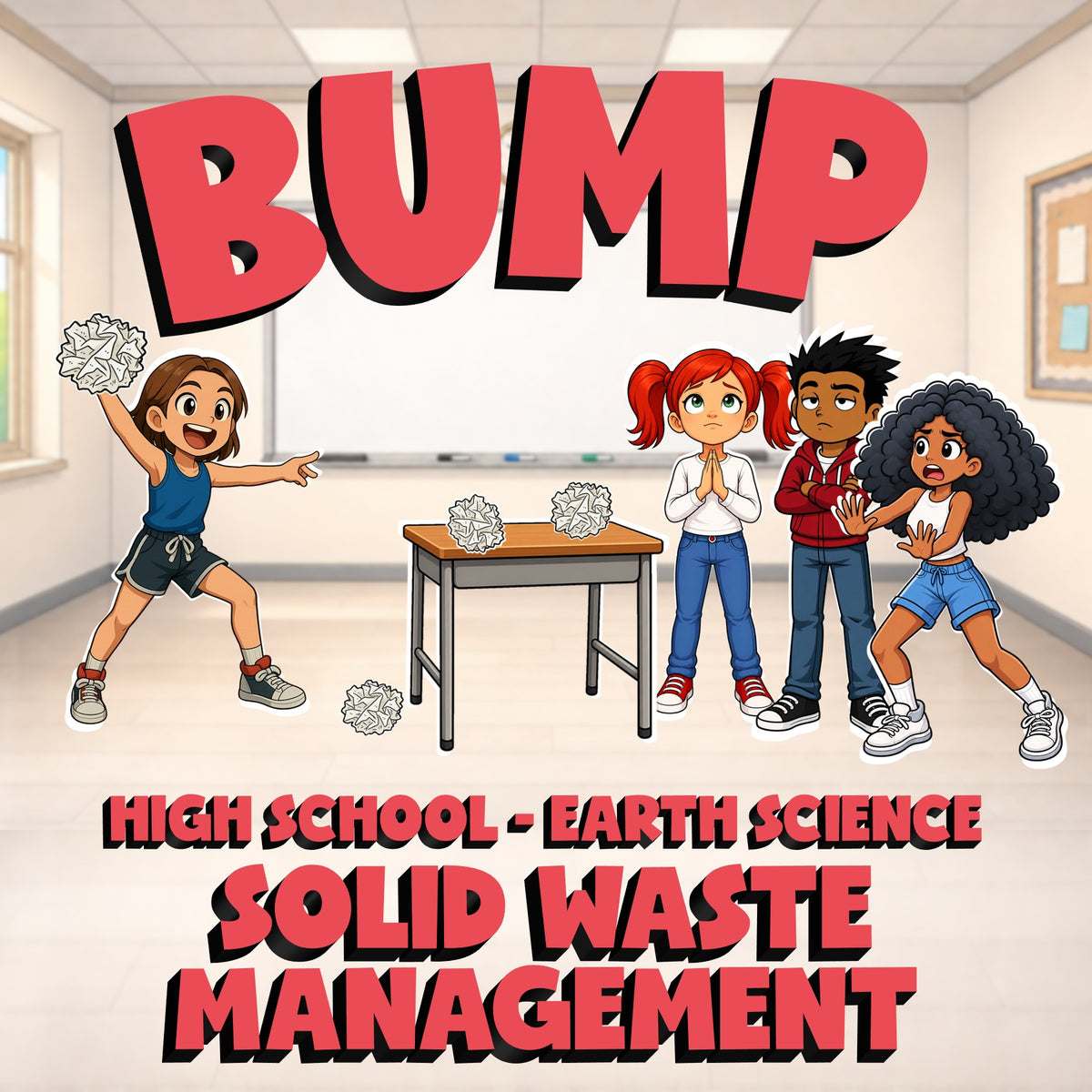 Solid Waste Management BUMP Game - No Prep Earth Science Review Activity