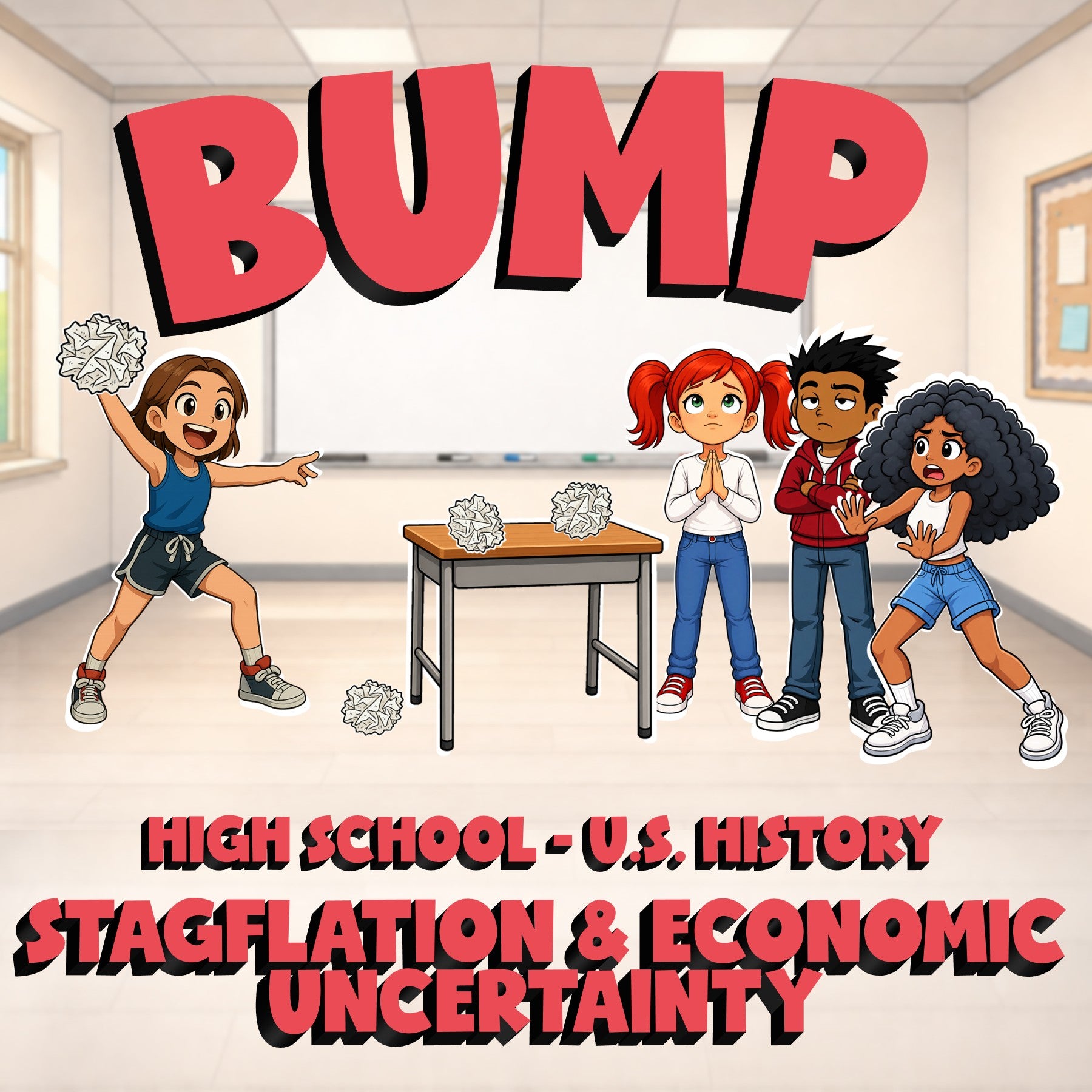 Stagflation & Economic Uncertainty BUMP U.S. History Game - No Prep Review