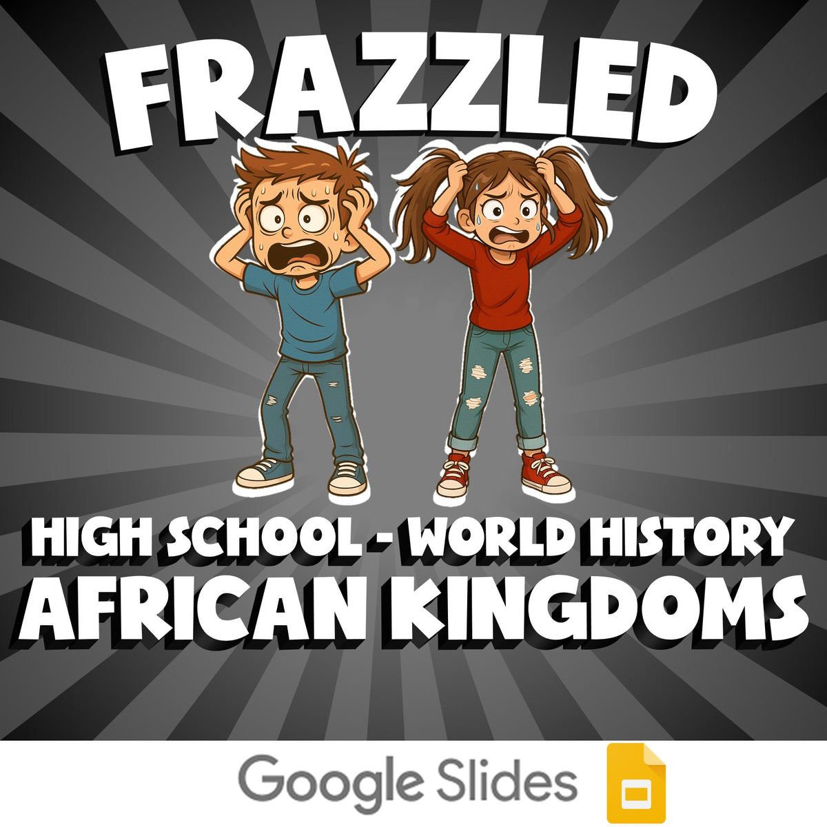 African Kingdoms FRAZZLED Game - No Prep World History Review Activity
