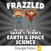Earth & Space Science FRAZZLED Science Game - No Prep Grade 4 Review Activity