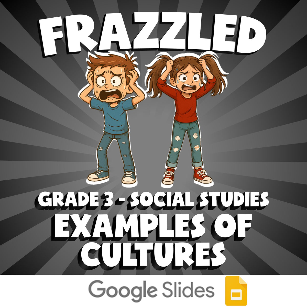 Examples of Cultures FRAZZLED Socials Game - No Prep Grade 3 Review Activity