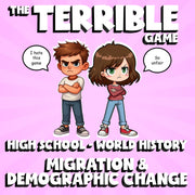 Migration & Demographic Change THE TERRIBLE GAME - No Prep World History Review