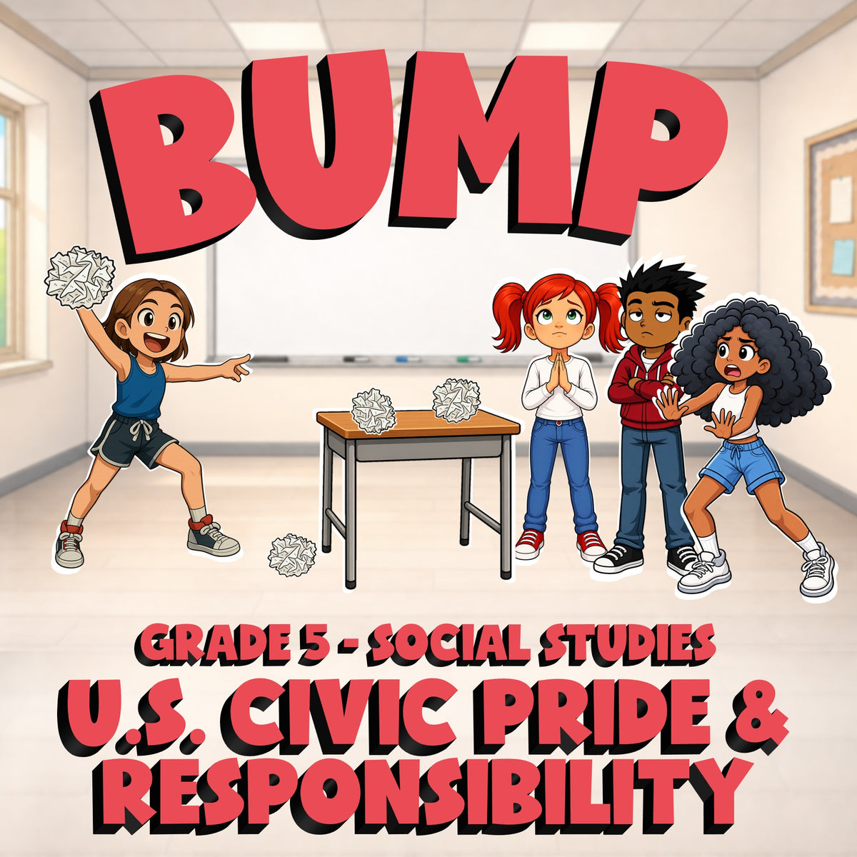 U.S. Civic Pride & Responsibility BUMP Socials Game - No Prep Grade 5 Review