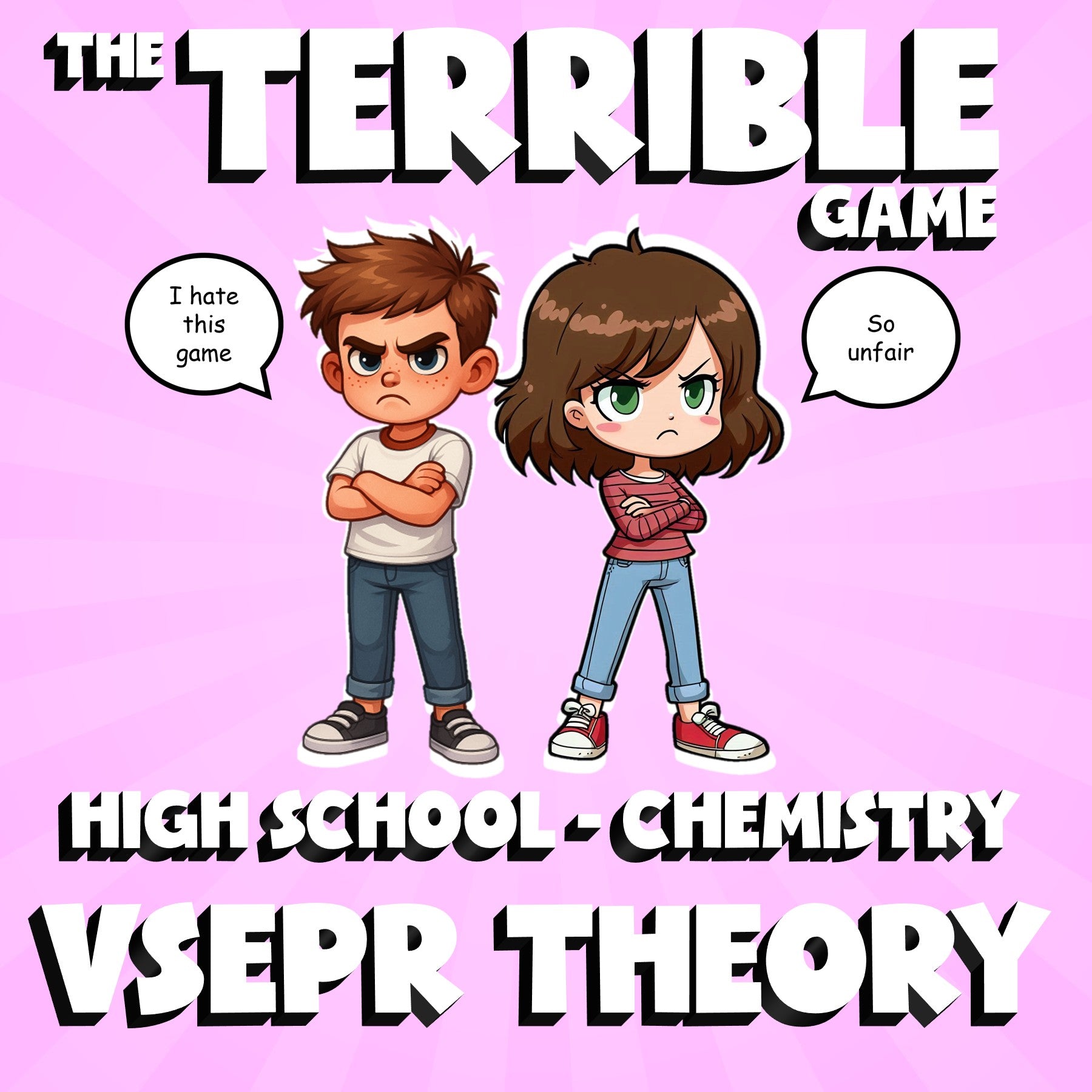 VSEPR Theory THE TERRIBLE GAME - No Prep Chemistry Science Review Activity