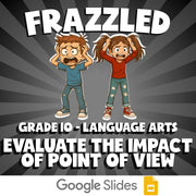 Evaluate the Impact of Point of View FRAZZLED ELA Game - No Prep Grade 10 Review