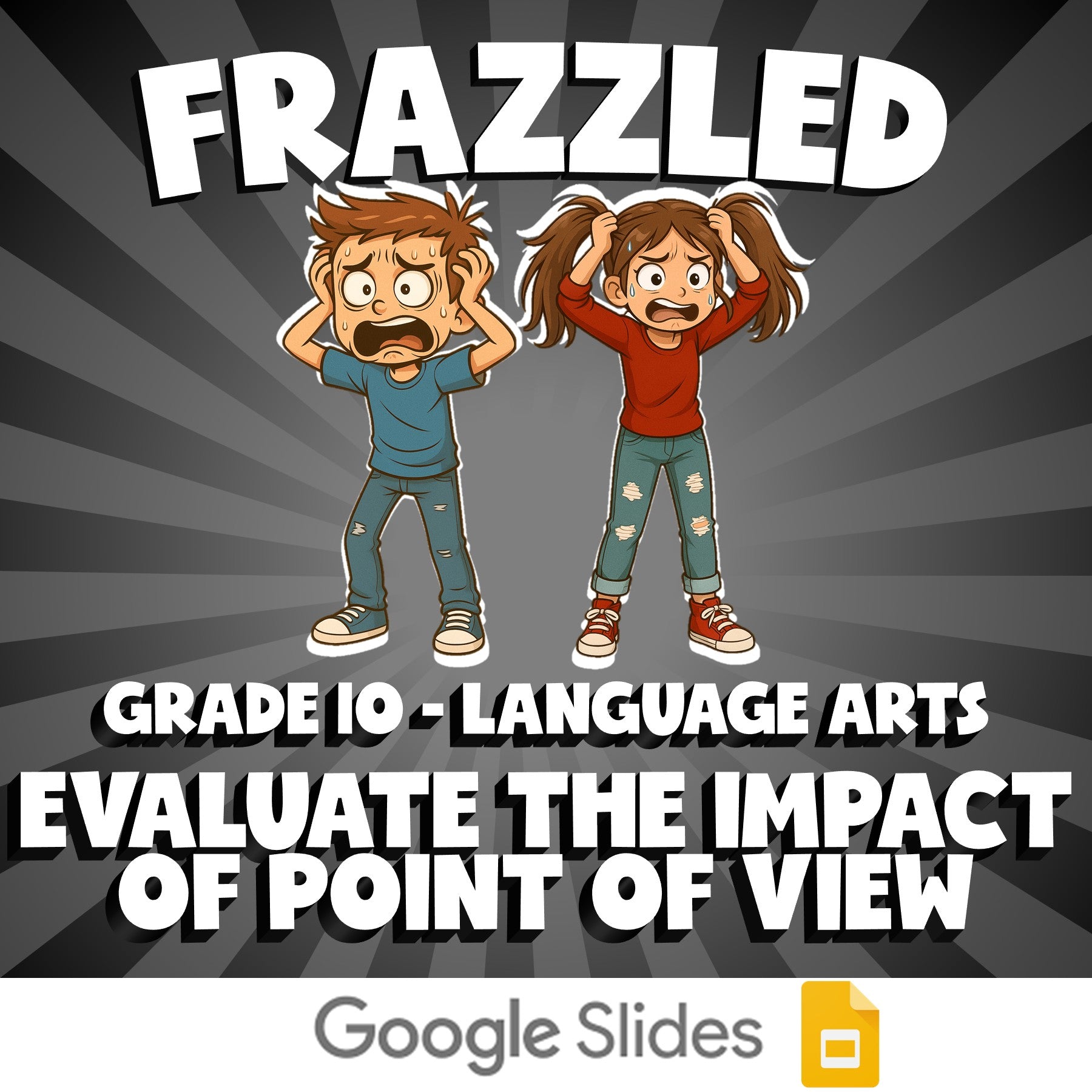 Evaluate the Impact of Point of View FRAZZLED ELA Game - No Prep Grade 10 Review