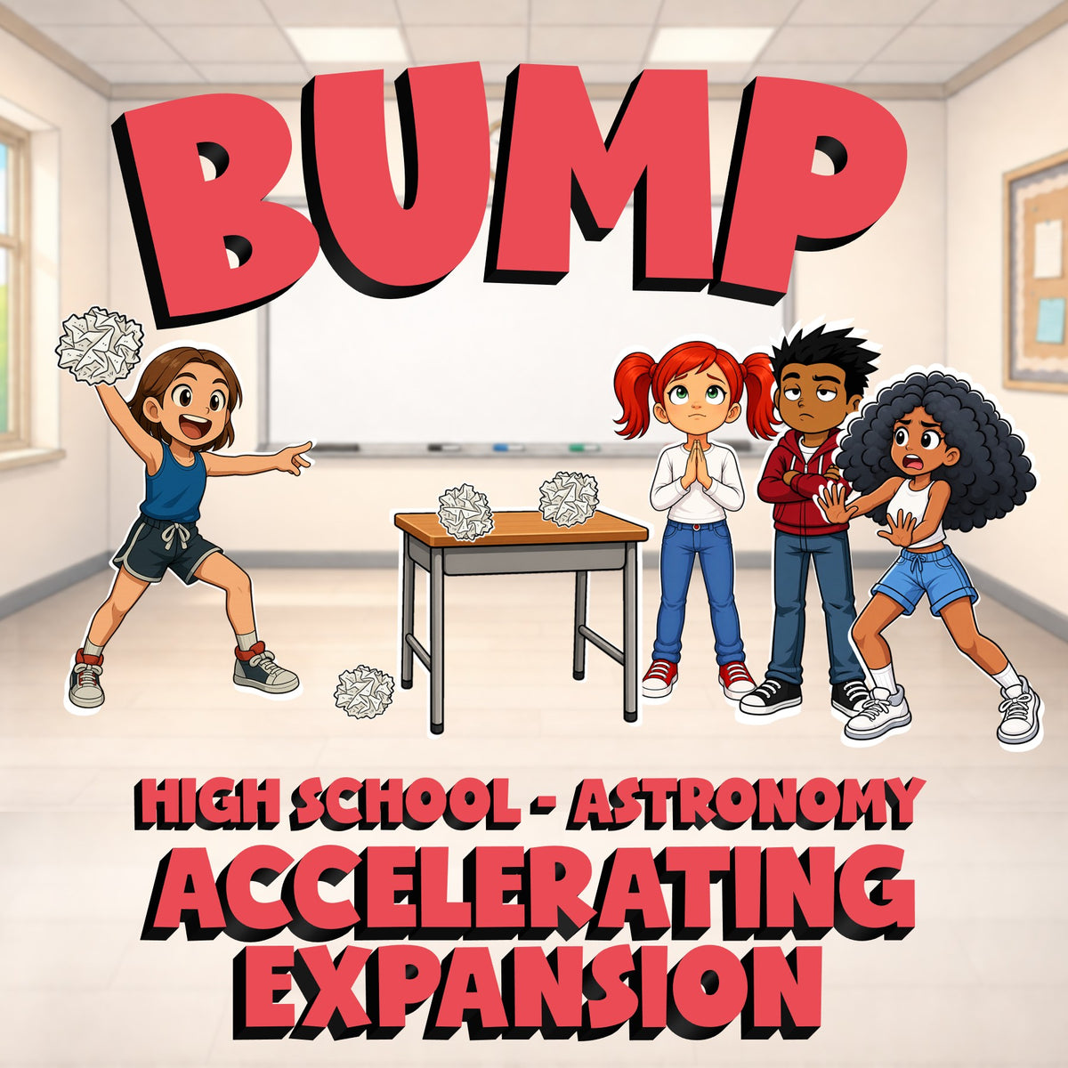 Accelerating Expansion BUMP Science Game - No Prep Astronomy Review Activity
