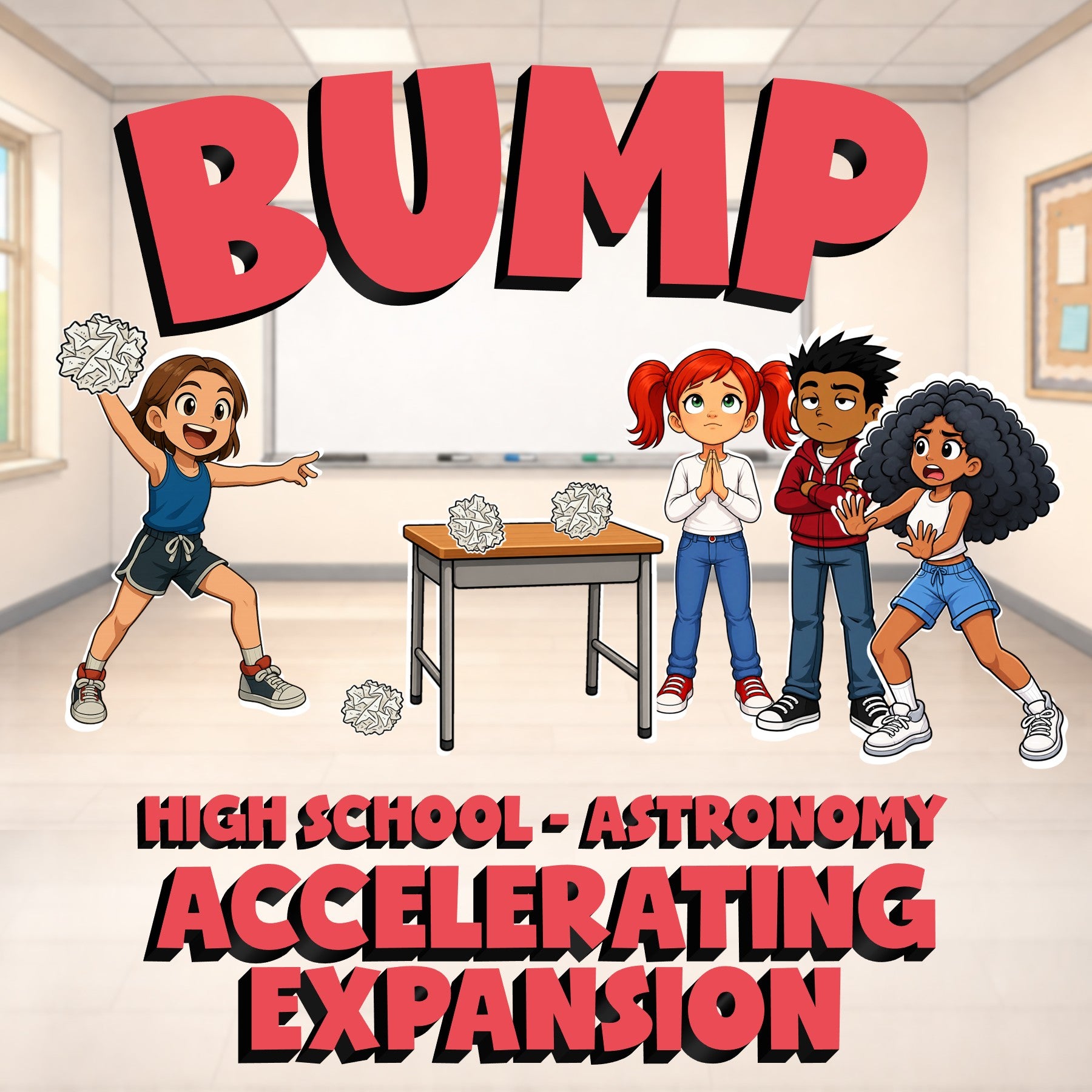 Accelerating Expansion BUMP Science Game - No Prep Astronomy Review Activity