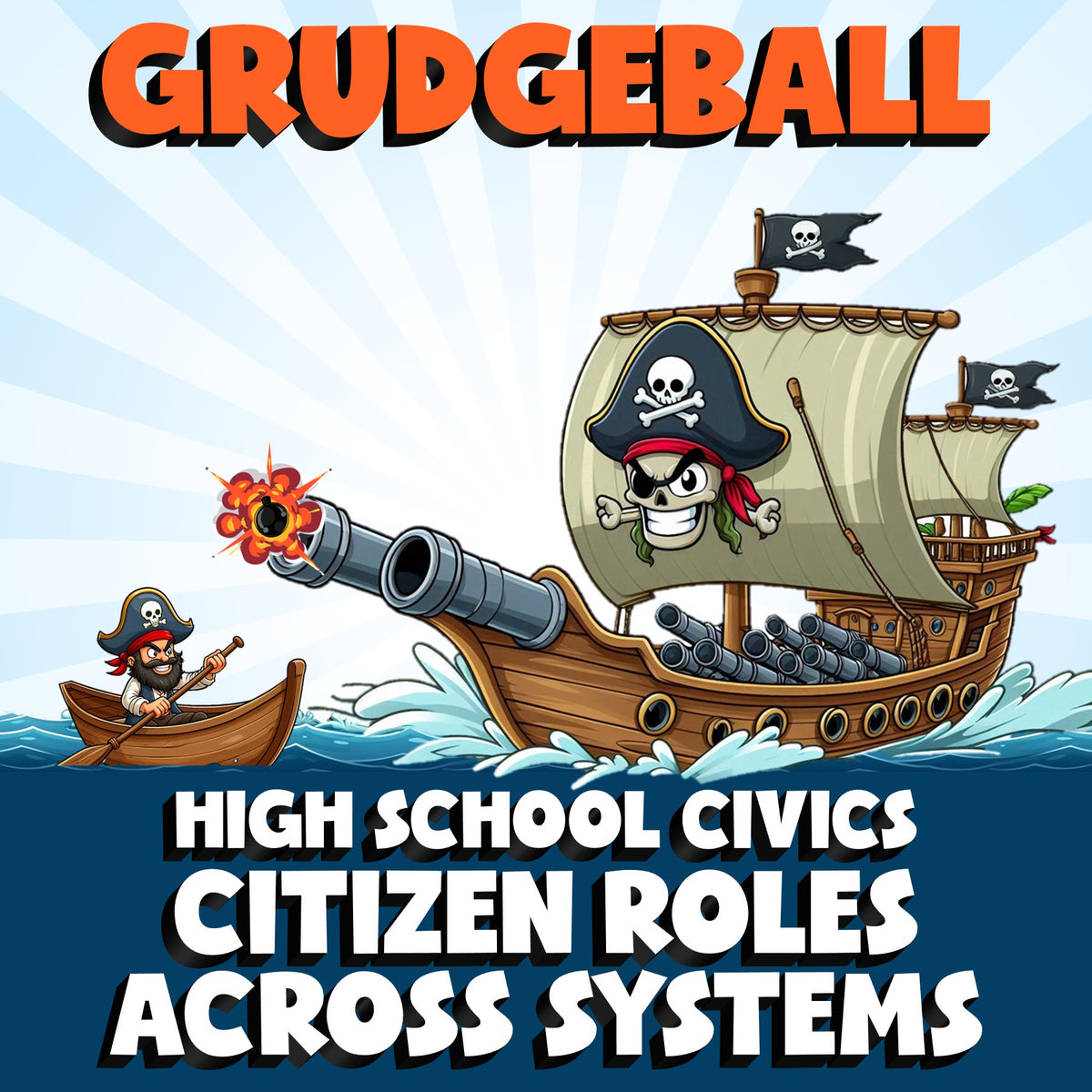 Citizen Roles Across Systems GRUDGEBALL Civics Game - No Prep Review Activity