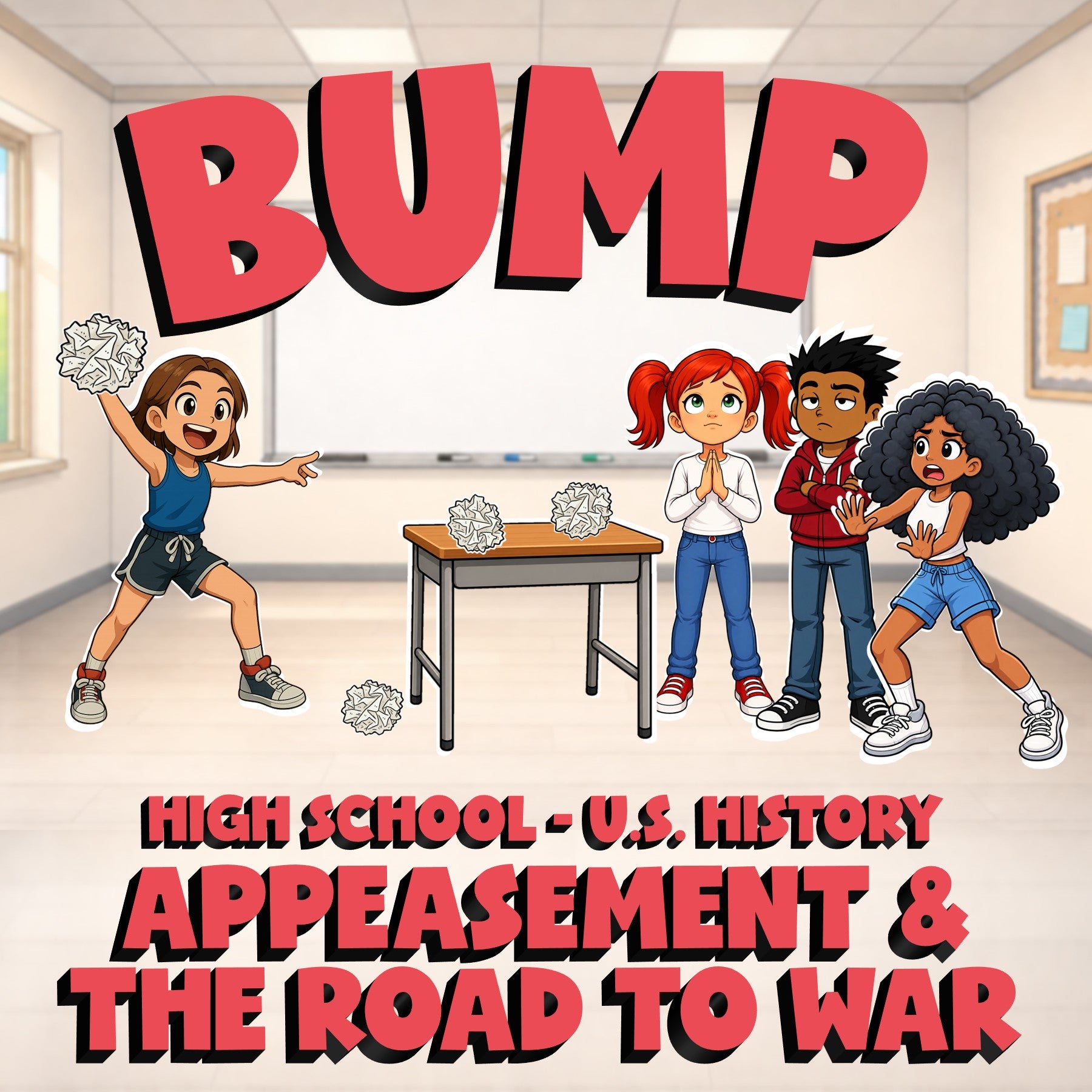 Appeasement & the Road to War BUMP U.S. History Game - No Prep Review Activity
