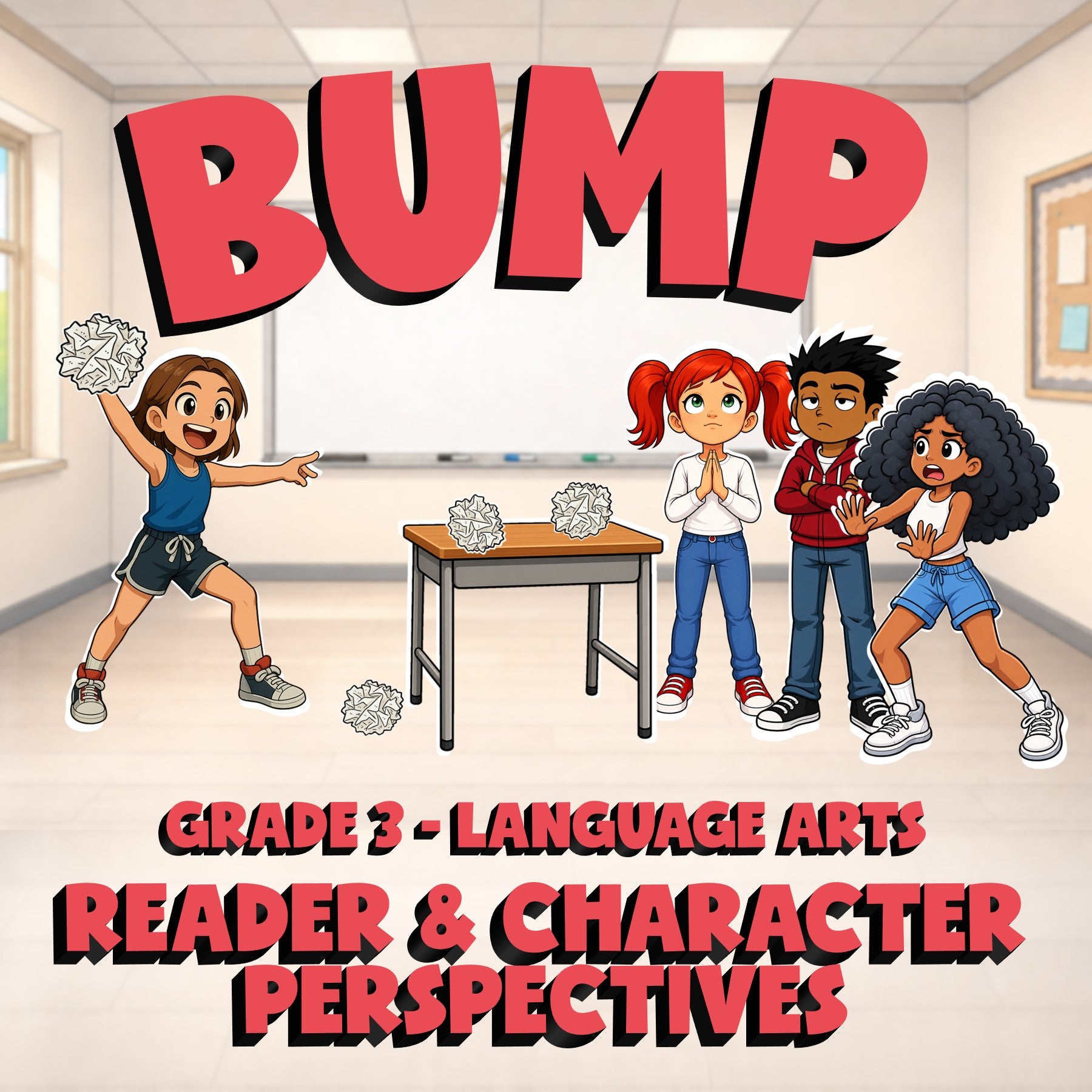 Reader & Character Perspectives BUMP ELA Game - No Prep Grade 3 Review Activity