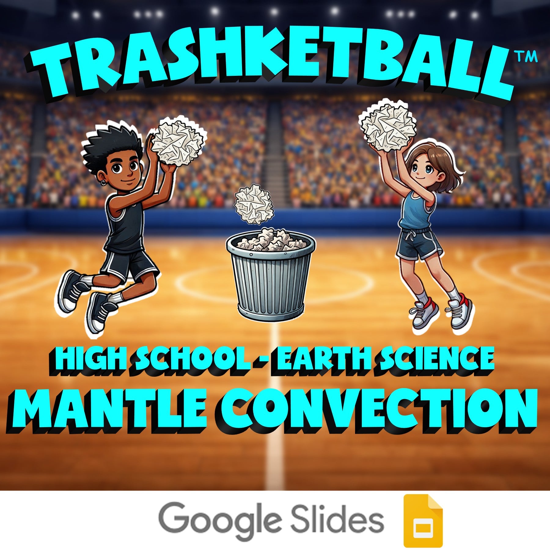 Mantle Convection TRASHKETBALL Game - No Prep Earth Science Review Activity