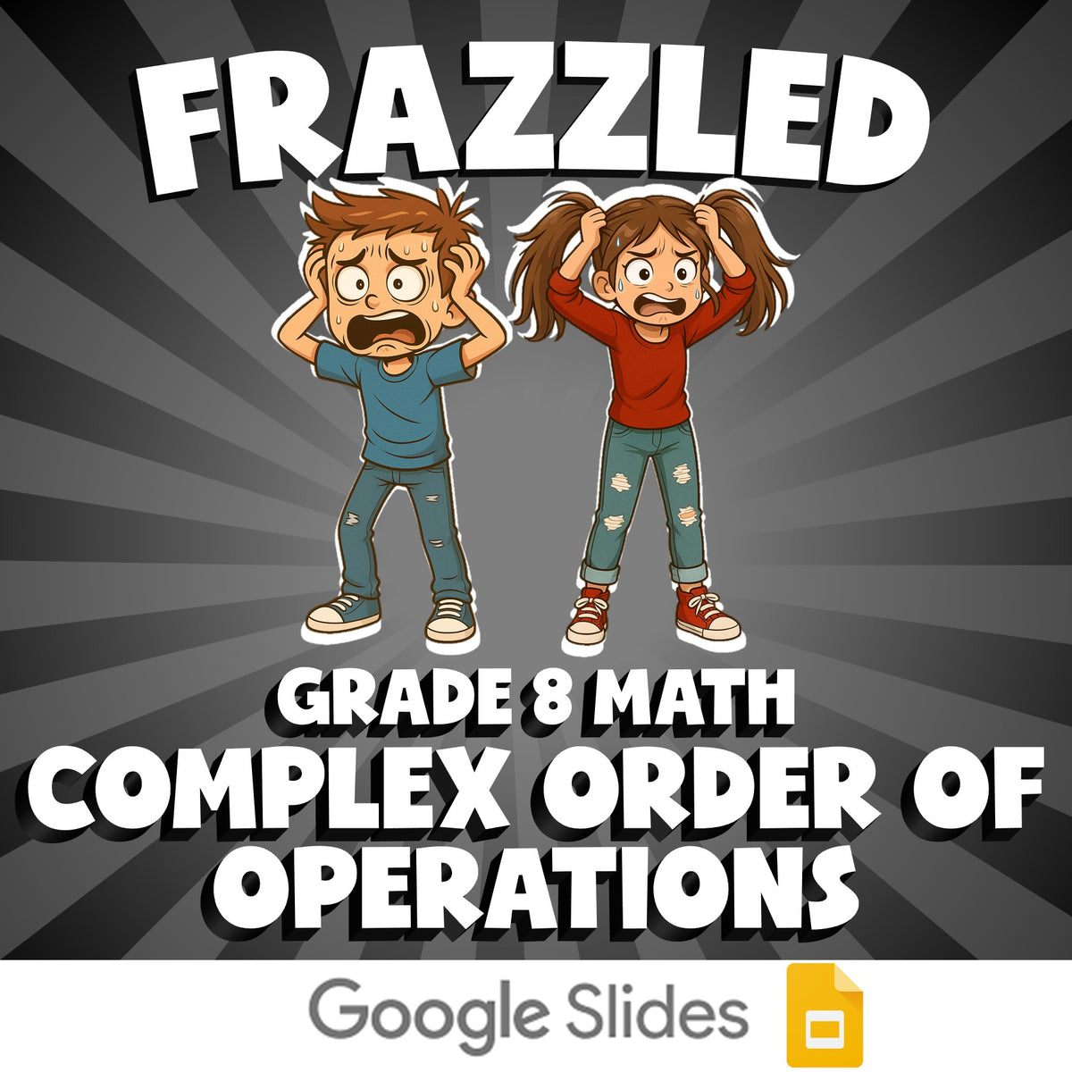 Complex Order of Operations FRAZZLED Math Game - No Prep Grade 8 Review Activity