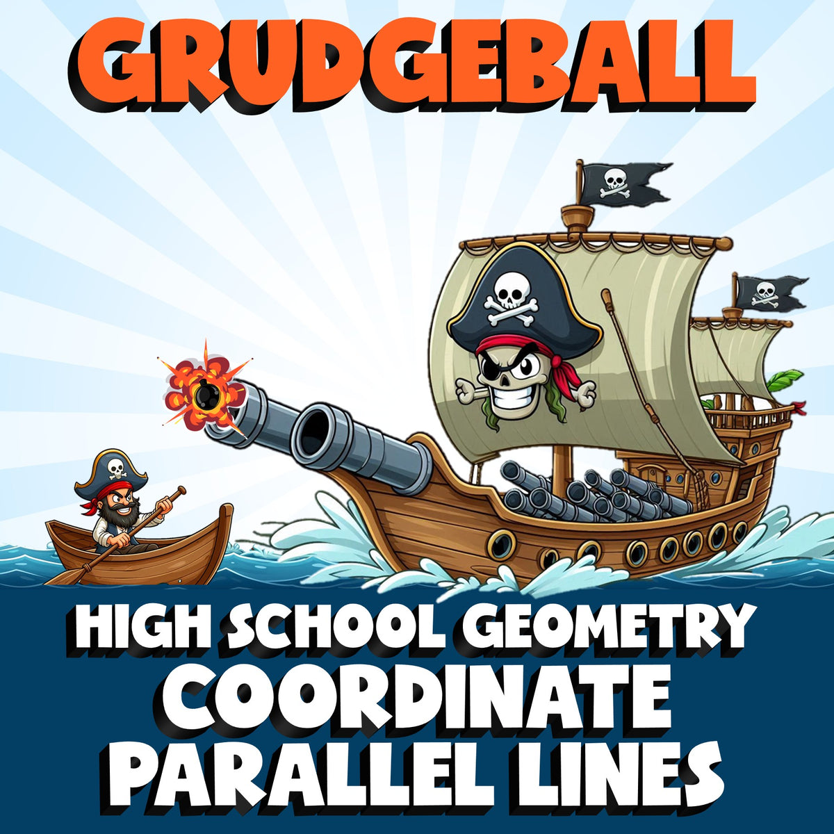 Coordinate Parallel Lines GRUDGEBALL Math Game - No Prep Geometry Review