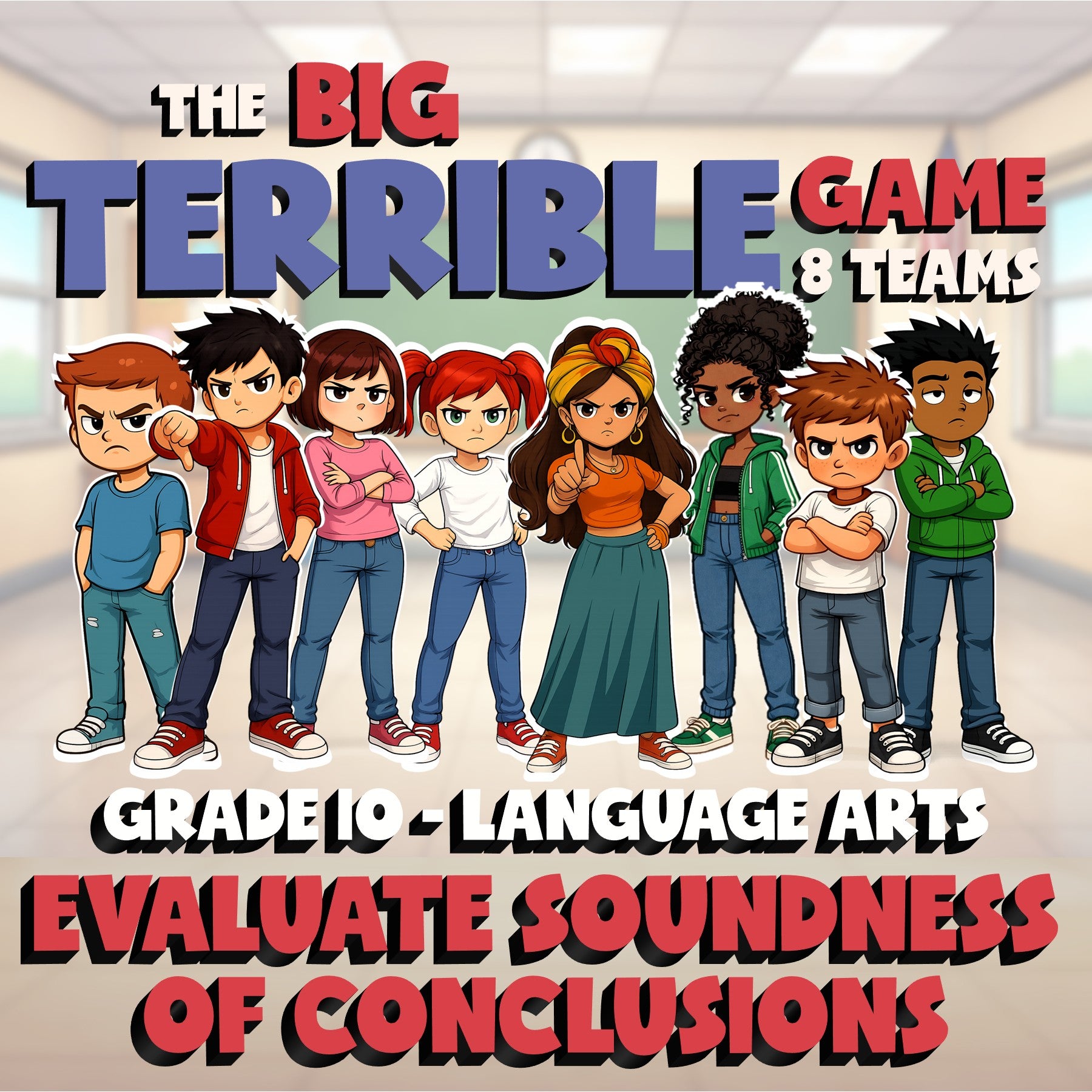 Evaluate Soundness of Conclusions BIG TERRIBLE GAME - Grade 10 ELA Review