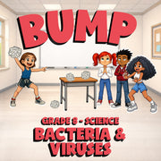 Bacteria & Viruses BUMP Science Game - No Prep Grade 8 Review Activity