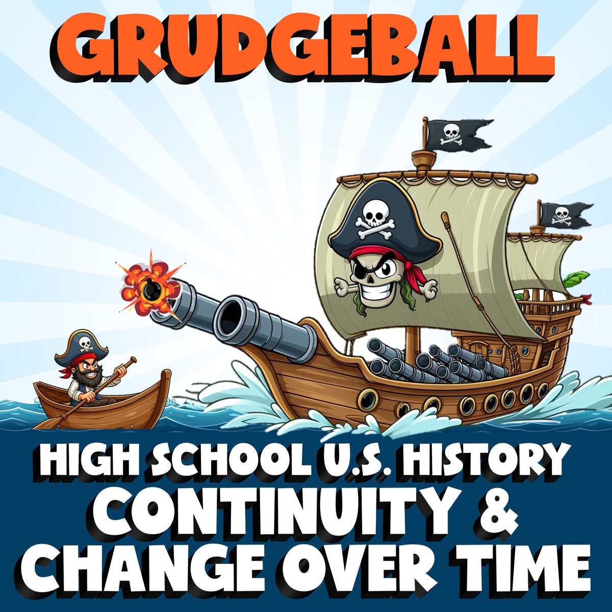 Continuity & Change Over Time GRUDGEBALL U.S. History Game - No Prep Review