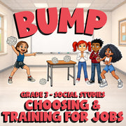 Choosing & Training for Jobs BUMP Socials Game - No Prep Grade 3 Review Activity