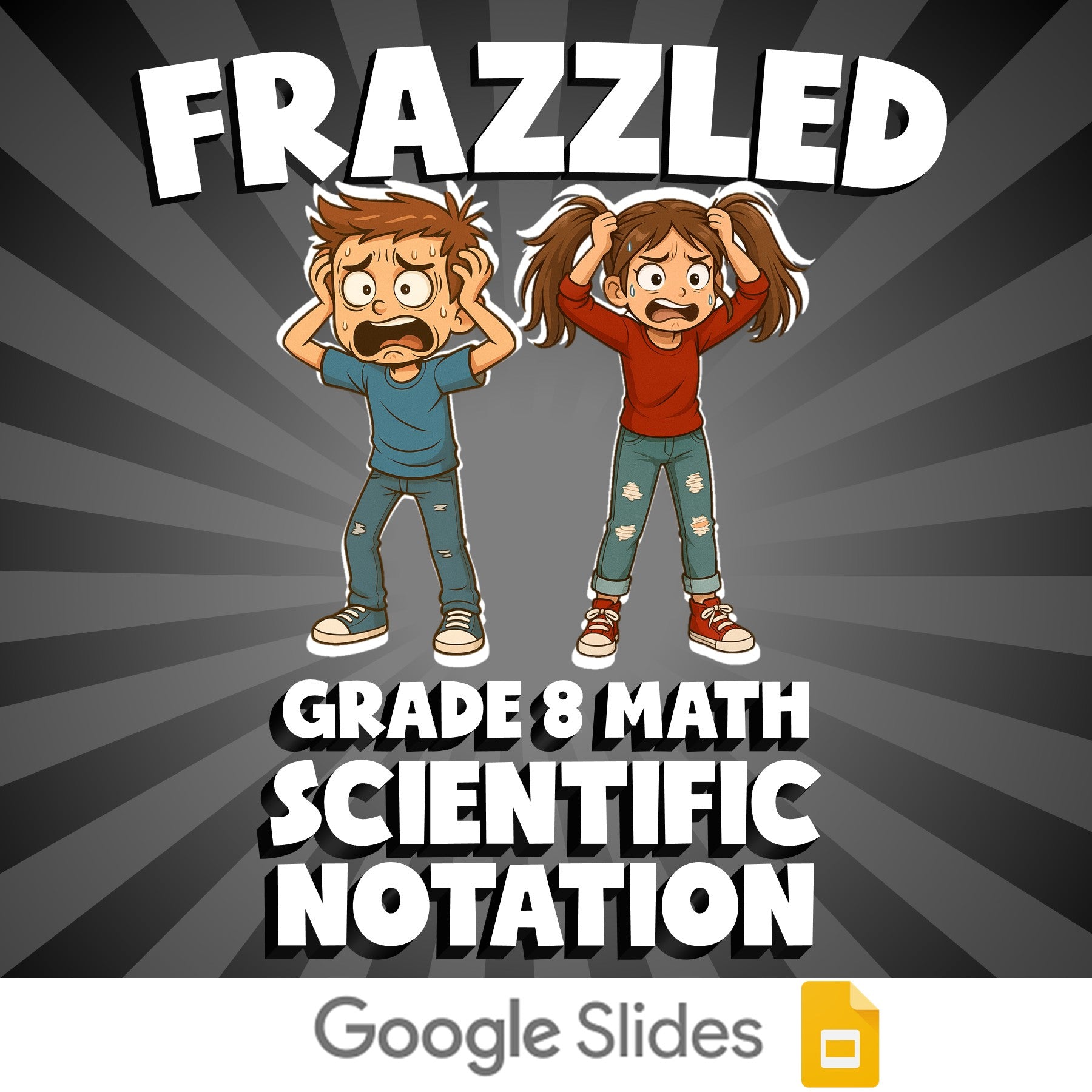 Scientific Notation FRAZZLED Math Game - No Prep Grade 8 Review Activity