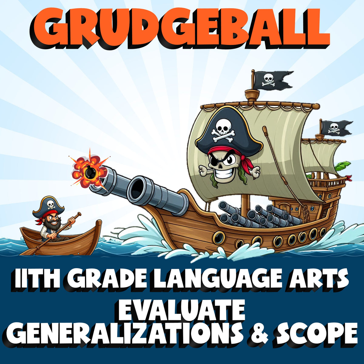 Evaluate Generalizations & Scope GRUDGEBALL ELA Game - No Prep Grade 11 Review