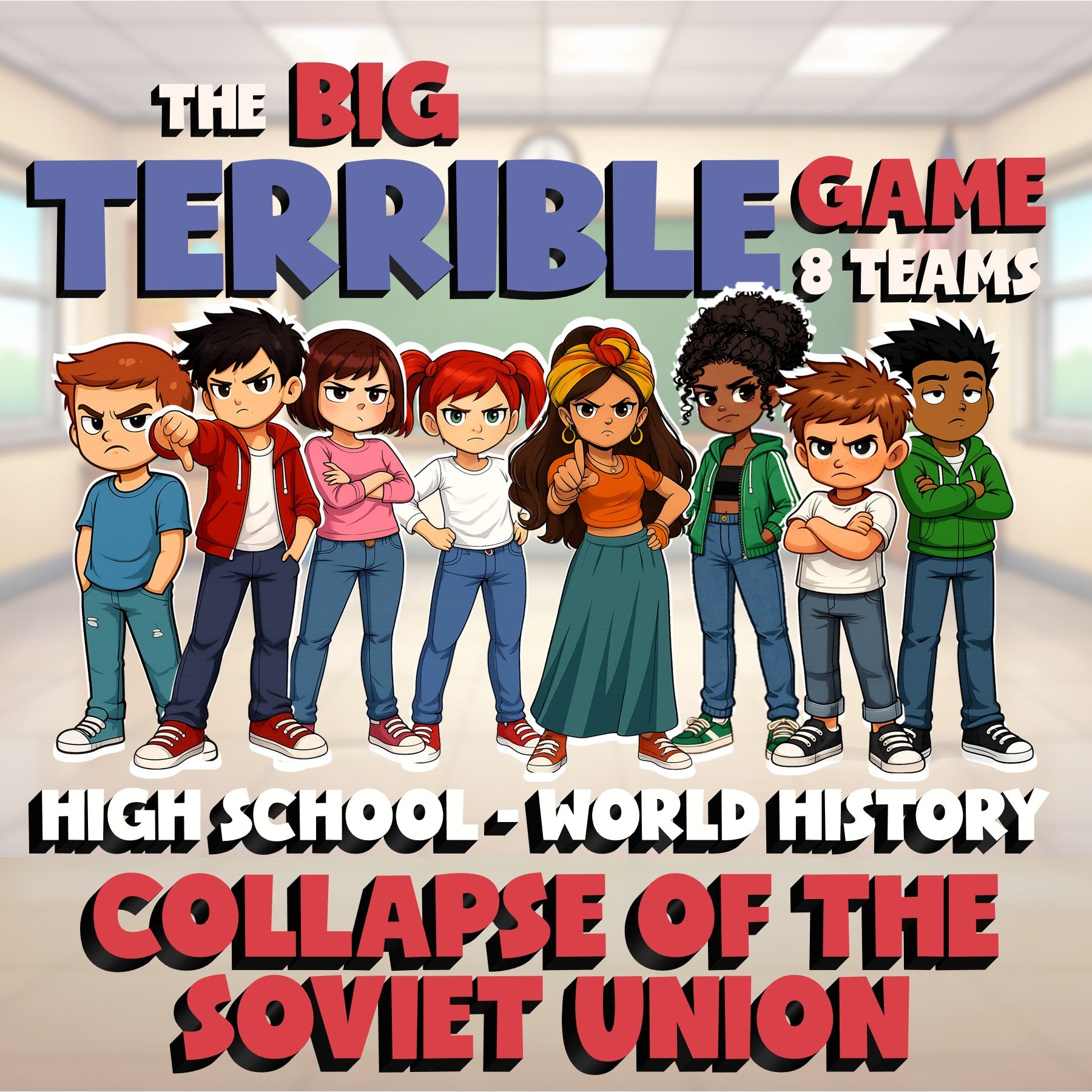 Collapse of the Soviet Union BIG TERRIBLE GAME - No Prep World History Review