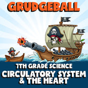Circulatory System & the Heart GRUDGEBALL Science Game - No Prep Grade 7 Review