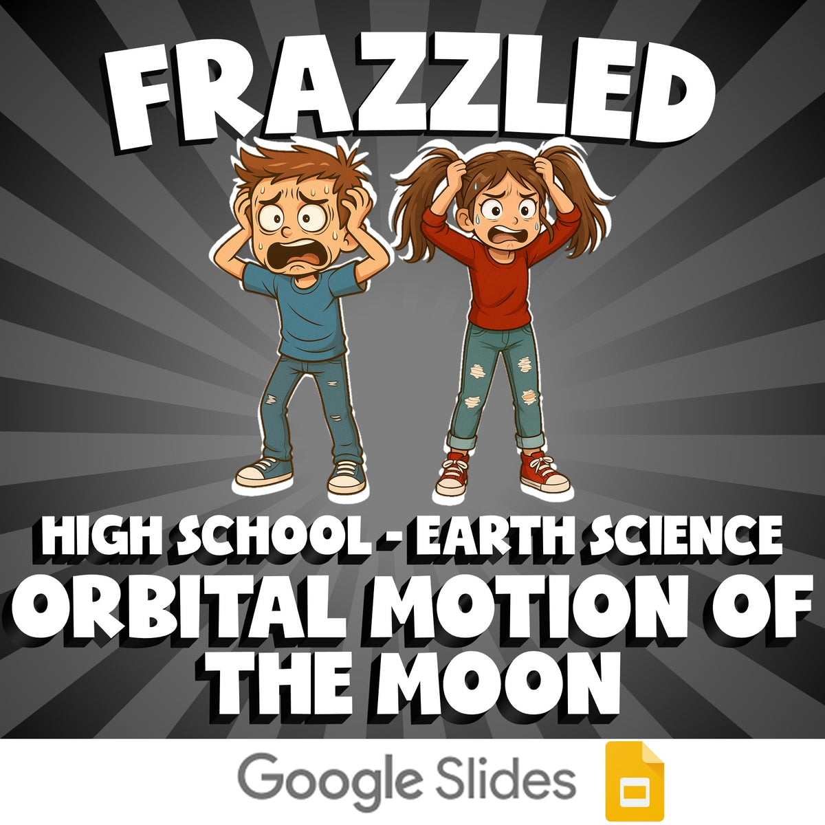 Orbital Motion of the Moon FRAZZLED Game - No Prep Earth Science Review Activity