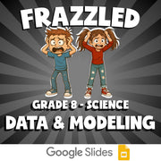 Data & Modeling FRAZZLED Science Game - No Prep Grade 8 Review Activity