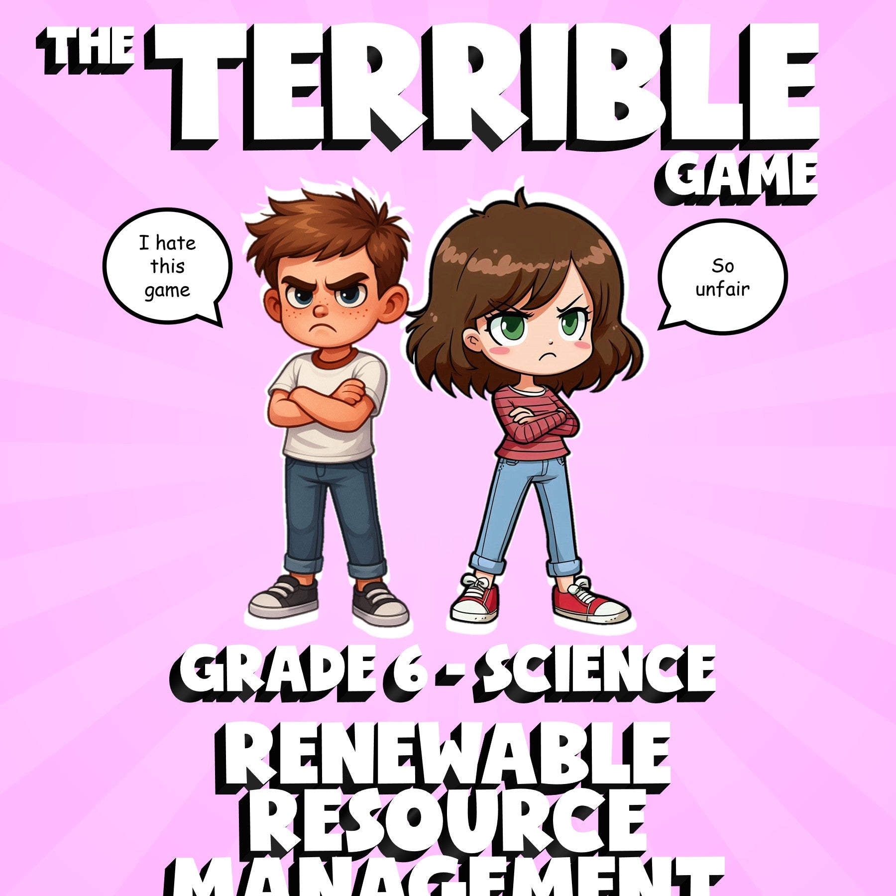 Renewable Resource Management THE TERRIBLE GAME - No Prep Grade 6 Science Review