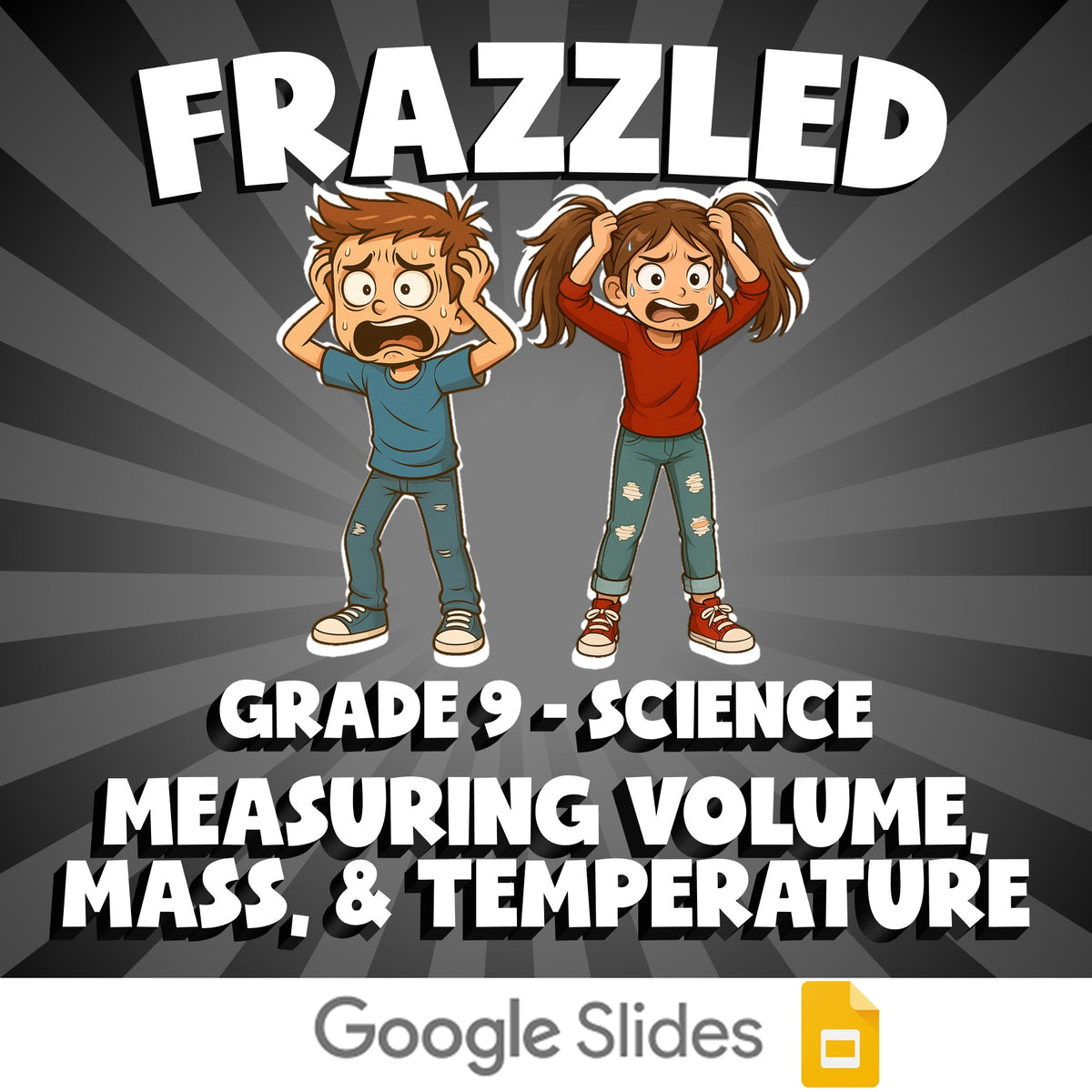 Measuring Volume, Mass, & Temperature FRAZZLED Science Game - No Prep Grade 9